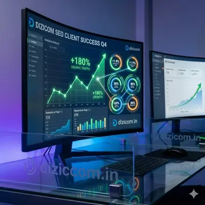 Dizicom.in SMM Case Study: Social Media Engagement Growth (+180%) and Viral Reach Strategy for India